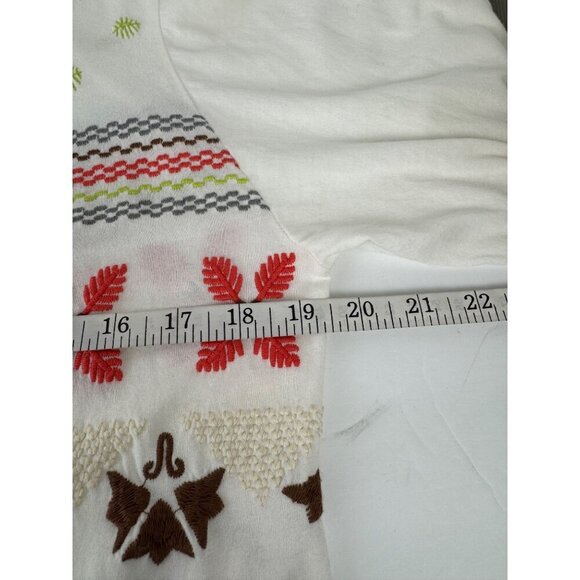 Johnny Was Open Front Cardigan XS Embroidery Southwestern Cotton Multicolor EUC - Picture 11 of 12